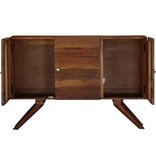 VidaXL Dressoir 110x30x75 cm massief gerecycled hout bruin