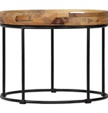 VidaXL Salontafel 50x40 cm massief mangohout en staal
