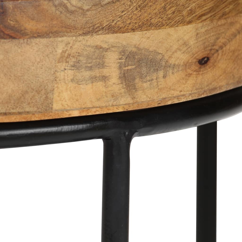 VidaXL Salontafel 50x40 cm massief mangohout en staal
