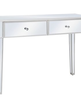 VidaXL Wandtafel gespiegeld 106,5x38x76,5 cm MDF en glas