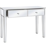 VidaXL Wandtafel gespiegeld 106,5x38x76,5 cm MDF en glas