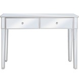 VidaXL Wandtafel gespiegeld 106,5x38x76,5 cm MDF en glas