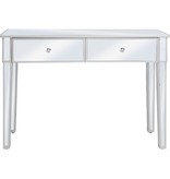 vidaXL Wandtafel gespiegeld 106,5x38x76,5 cm MDF en glas