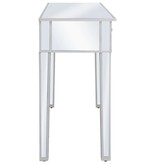 VidaXL Wandtafel gespiegeld 106,5x38x76,5 cm MDF en glas