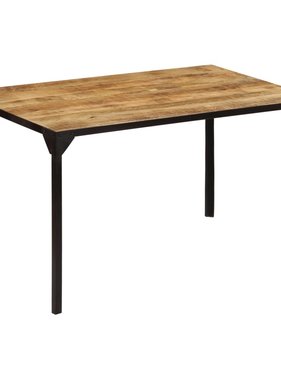 vidaXL Eettafel 140x80x76 cm massief mangohout