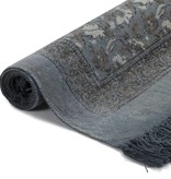 VidaXL Kelim vloerkleed met patroon 120x180 cm katoen grijs