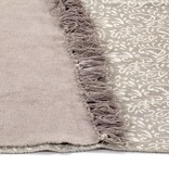 VidaXL Kelim vloerkleed met patroon 120x180 cm katoen taupe