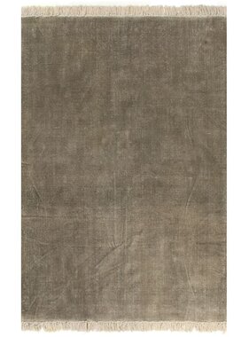 vidaXL Kelim vloerkleed 120x180 cm katoen taupe