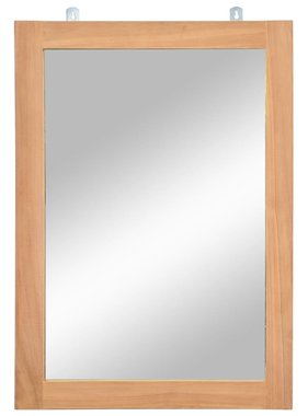 VidaXL Wandspiegel 50x70 cm massief teakhout