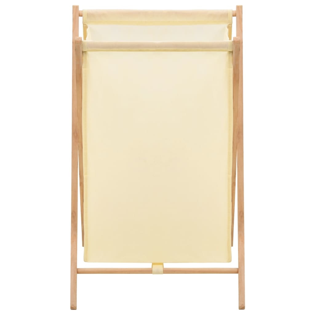 vidaXL Wasmand 42x41x64 cm cederhout en stof beige