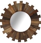 VidaXL Wandspiegel 50 cm massief gerecycled bielshout