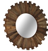 VidaXL Wandspiegel 50 cm massief gerecycled bielshout