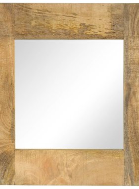 VidaXL Spiegel 50x50 cm massief mangohout