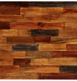 vidaXL Bartafel 70x70x106 cm massief gerecycled hout