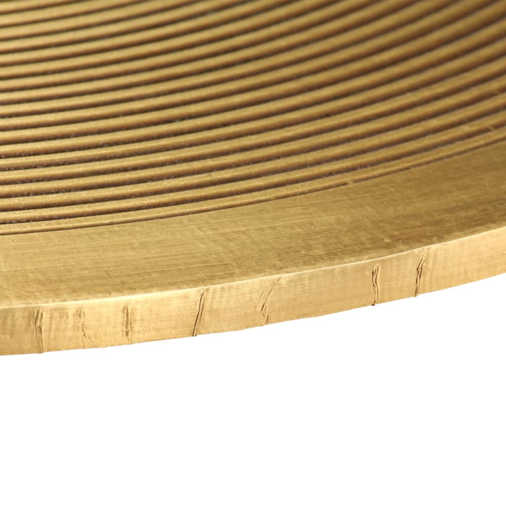 VidaXL Tafelset met messing bedekt MDF 2-delig