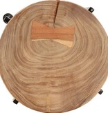 VidaXL Bijzettafels massief acaciahout 2 st