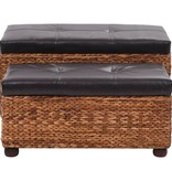 VidaXL Bankenset zeegras bruin 2-delig