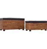 VidaXL Bankenset zeegras bruin 2-delig