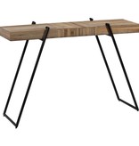 VidaXL Wandtafel 120x35x81 cm gerecycled teakhout