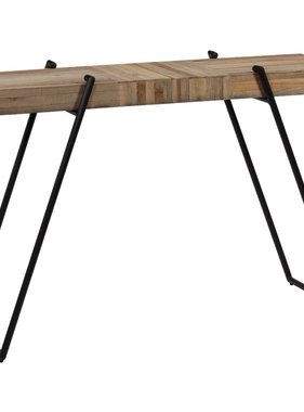 VidaXL Wandtafel 120x35x81 cm gerecycled teakhout