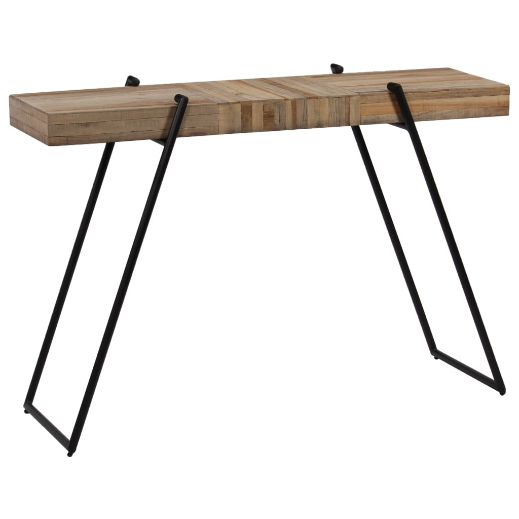 VidaXL Wandtafel 120x35x81 cm gerecycled teakhout