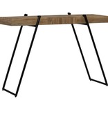 VidaXL Wandtafel 120x35x81 cm gerecycled teakhout