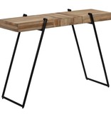 vidaXL Wandtafel 120x35x81 cm gerecycled teakhout