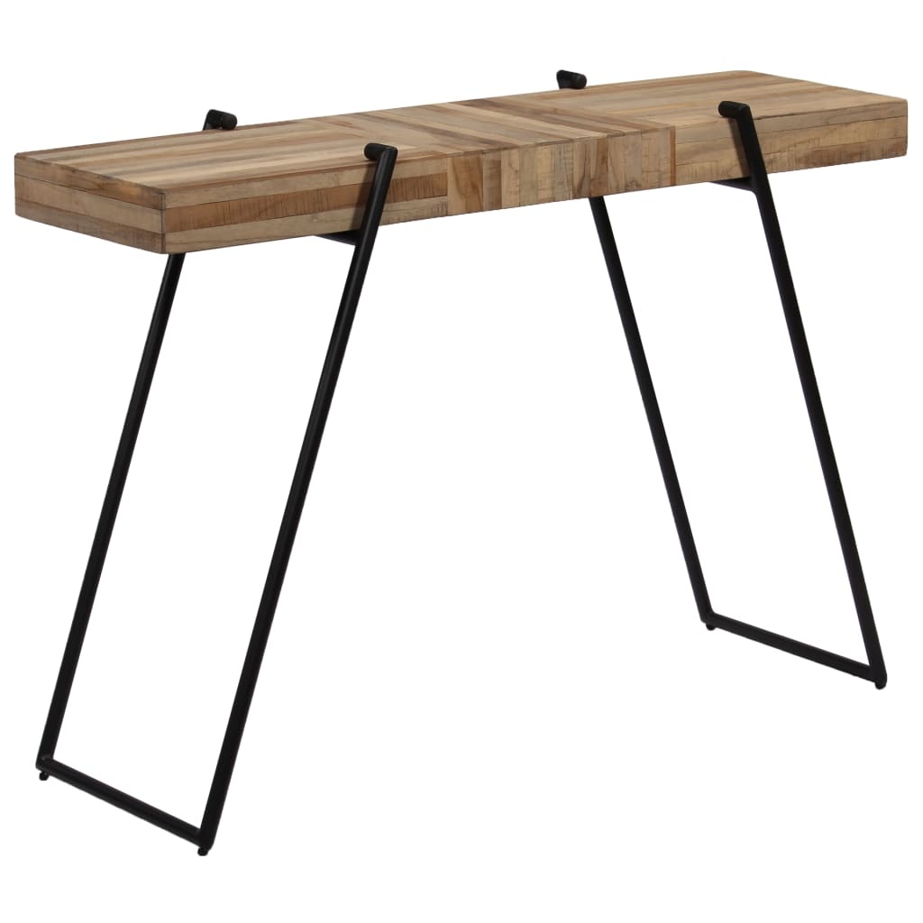 VidaXL Wandtafel 120x35x81 cm gerecycled teakhout
