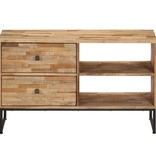 vidaXL Tv-meubel 90x30x55 cm gerecycled teakhout