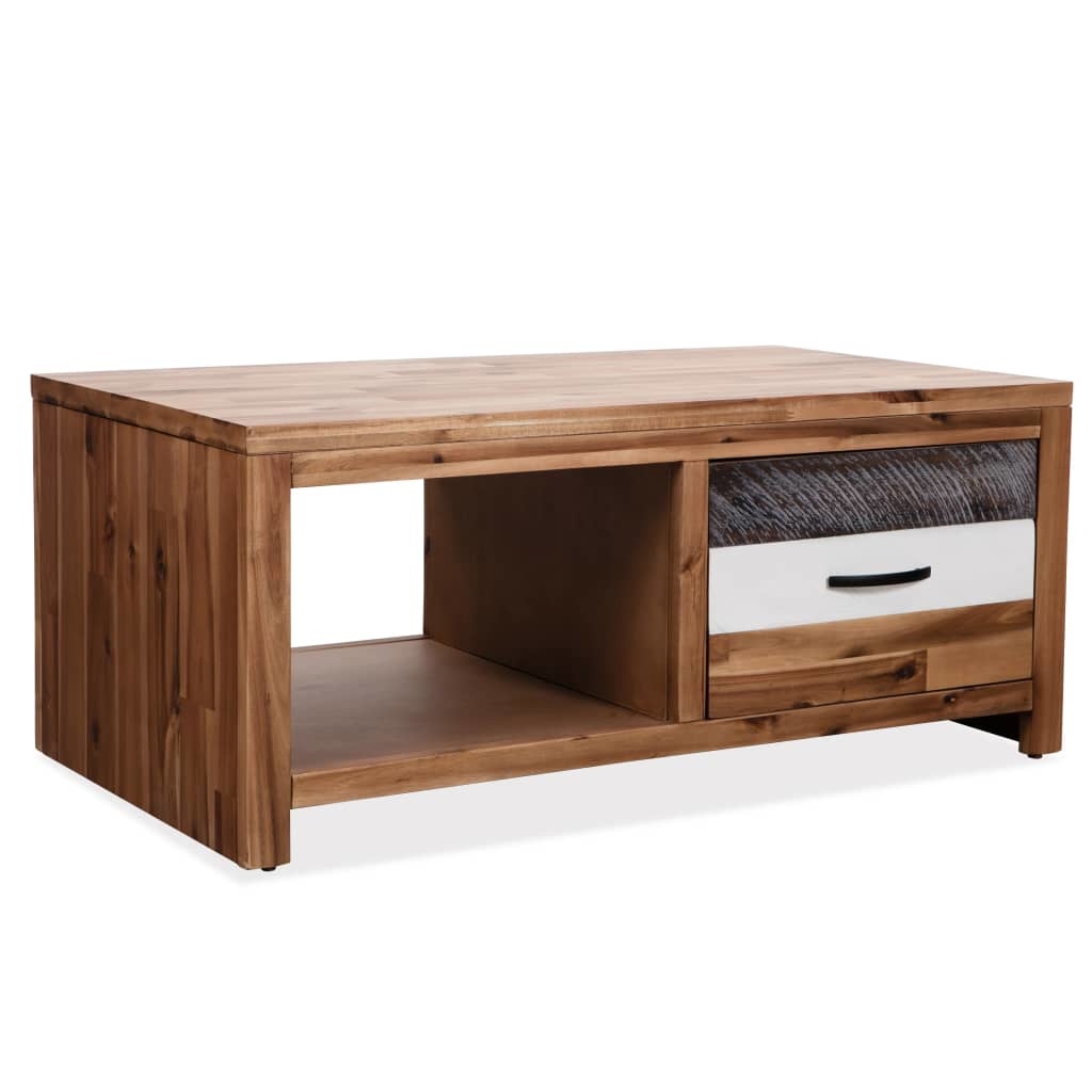 VidaXL Salontafel 90x50x37,5 cm massief acaciahout