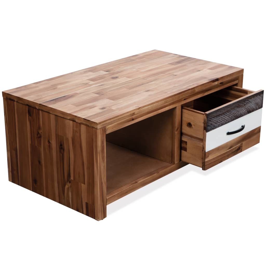 VidaXL Salontafel 90x50x37,5 cm massief acaciahout