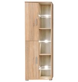 VidaXL Tv-wandmeubel met LED-verlichting Sonoma eiken