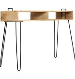 VidaXL Wandtafel 115x35x76 cm massief mangohout