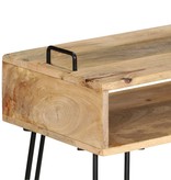 VidaXL Wandtafel 115x35x76 cm massief mangohout