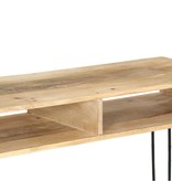VidaXL Wandtafel 115x35x76 cm massief mangohout