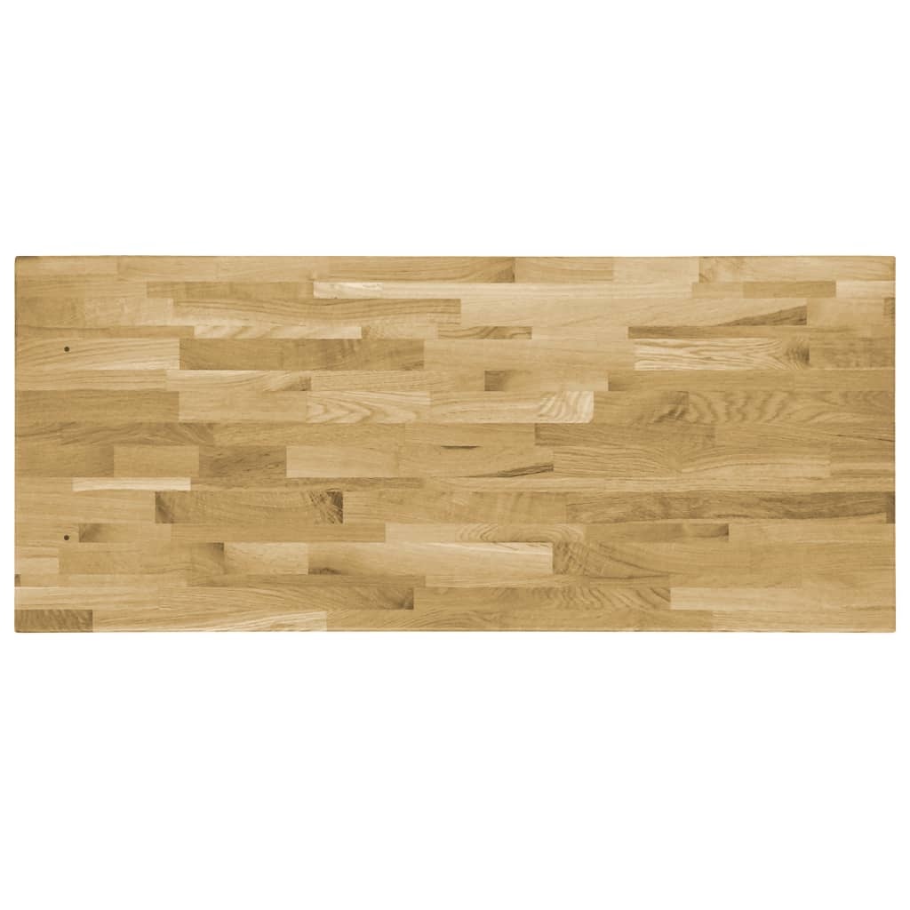 VidaXL Tafelblad rechthoekig 44 mm 140x60 cm massief eikenhout