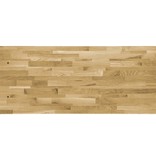 vidaXL Tafelblad rechthoekig 44 mm 100x60 cm massief eikenhout