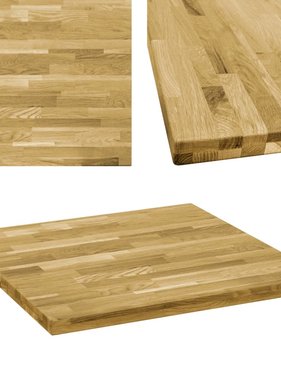 vidaXL Tafelblad vierkant 44 mm 80x80 cm massief eikenhout