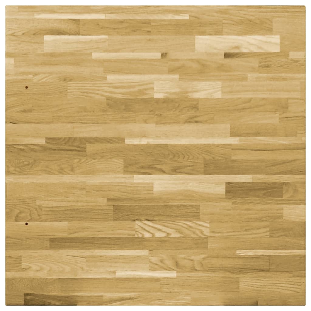 VidaXL Tafelblad vierkant 44 mm 80x80 cm massief eikenhout