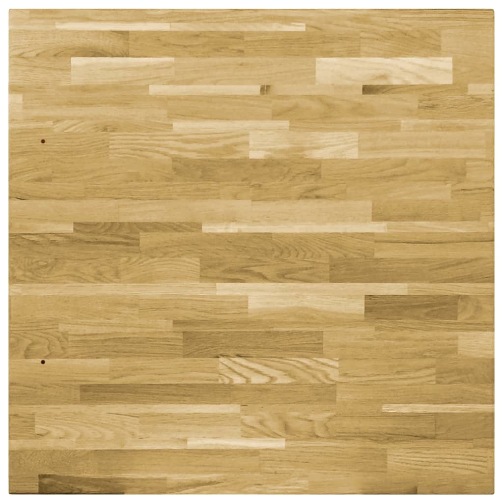 vidaXL Tafelblad vierkant 44 mm 80x80 cm massief eikenhout