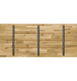 vidaXL Tafelblad rechthoekig 23 mm 140x60 cm massief eikenhout