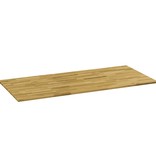 vidaXL Tafelblad rechthoekig 23 mm 120x60 cm massief eikenhout