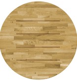 vidaXL Tafelblad rond 23 mm 900 mm massief eikenhout