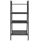 vidaXL Ladder boekenkast 4 schappen metaal zwart