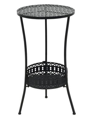 VidaXL Bistrotafel 40x70 cm metaal zwart