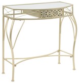 VidaXL Bijzettafel Franse stijl 82x39x76 cm metaal goudkleurig