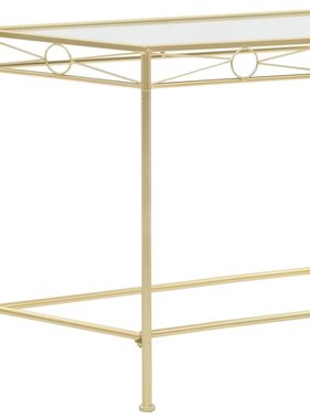 VidaXL Bijzettafel in vintage stijl 87x34x73 cm metaal goud