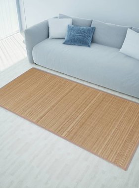 VidaXL Tapijt 100x160 cm bamboe bruin VidaXL Tapijt 100x160 cm bamboe bruin