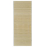 vidaXL Tapijt 100x160 cm bamboe natuurlijk