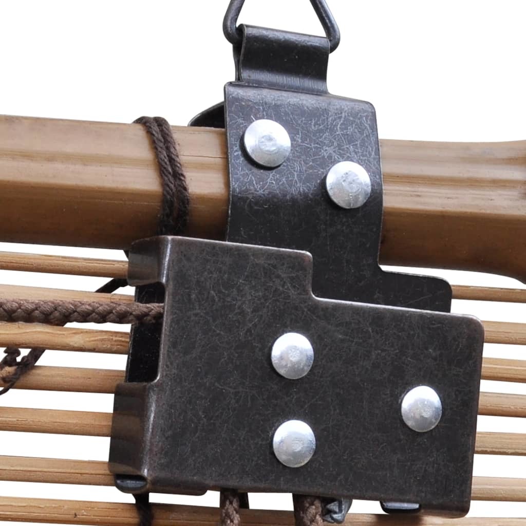 VidaXL Rolgordijn 140x220 cm bamboe bruin